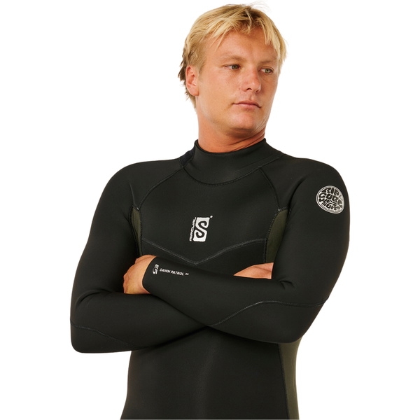 2026 Rip Curl Männer Dawn Patrol 3/2mm Rückenreißverschluss Neoprenanzug 16UMFS - Deep Cactus
